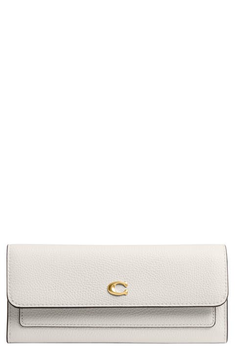 Slim Essential Polished Pebble Leather Wallet