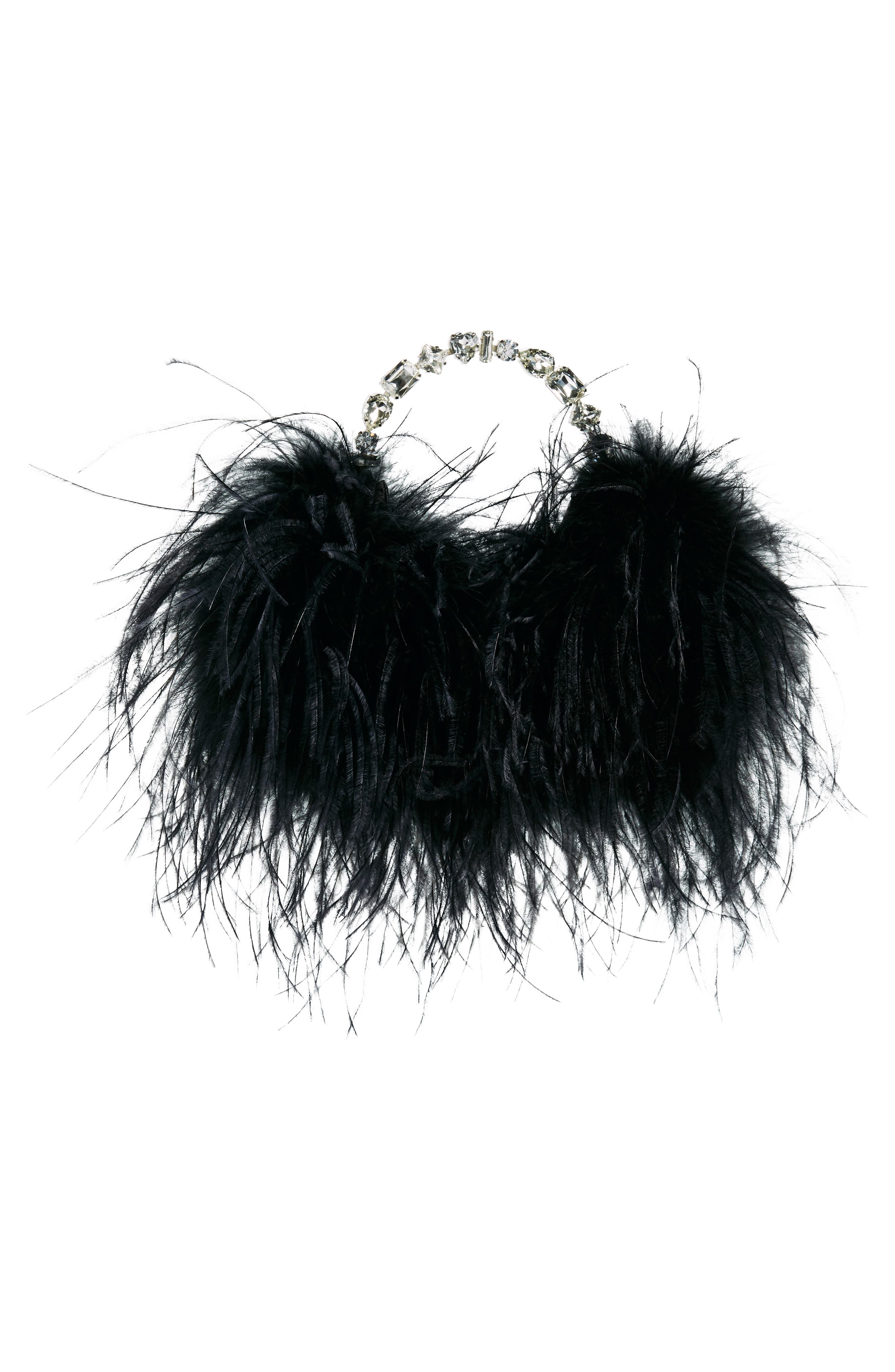 L’alingi Feather Top Handle Bag, Alternate, color, 