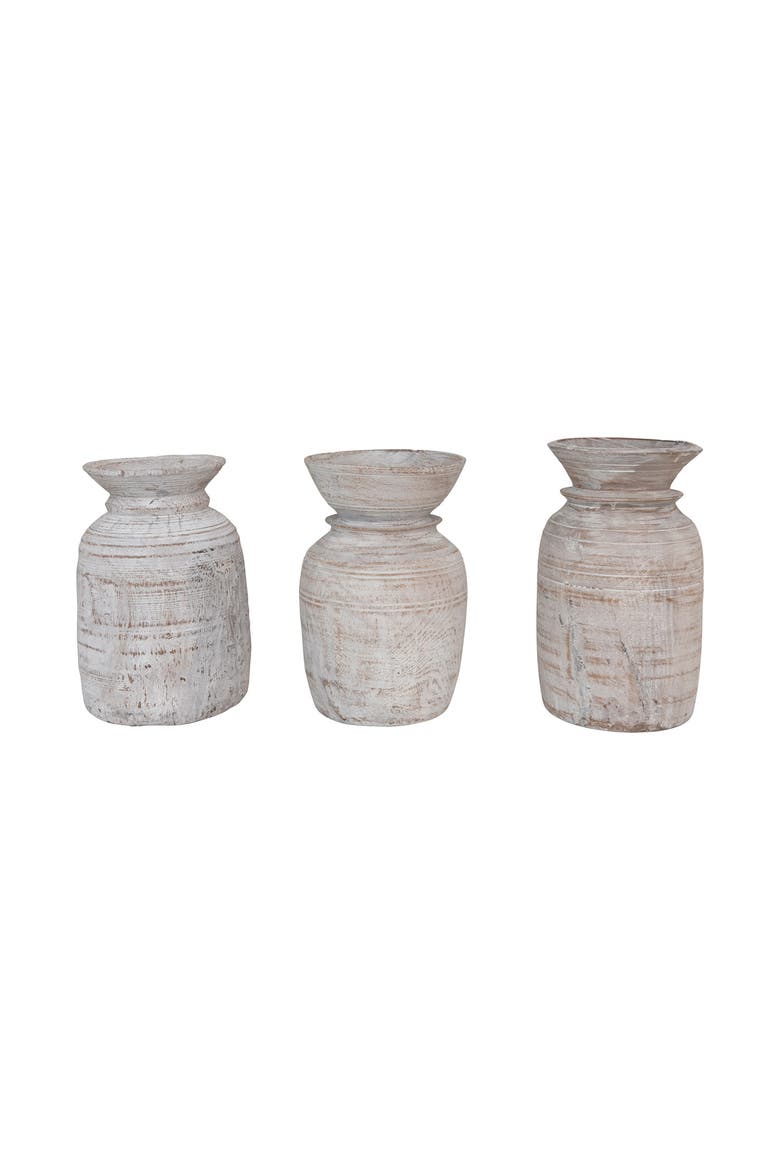 Found Decorative Wood Jug, Main, color, Natural