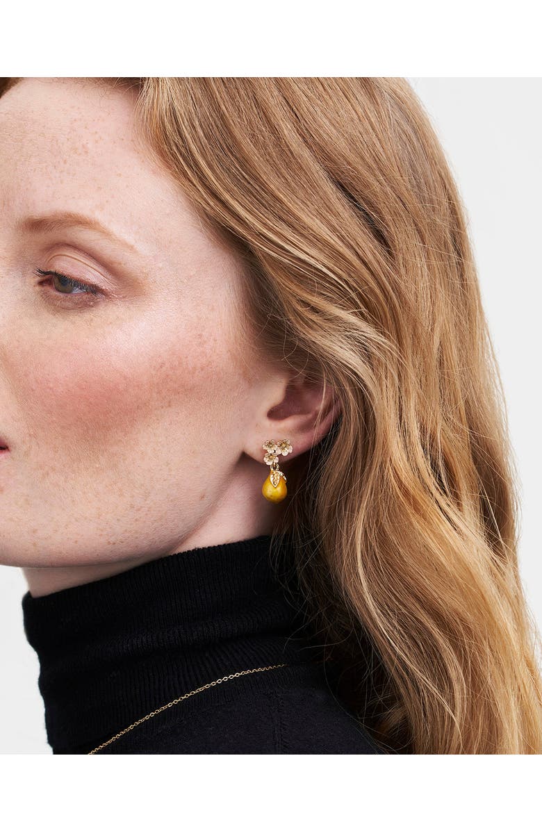 Fable England Golden Pear Drop Gold Earrings, Alternate, color, Gold