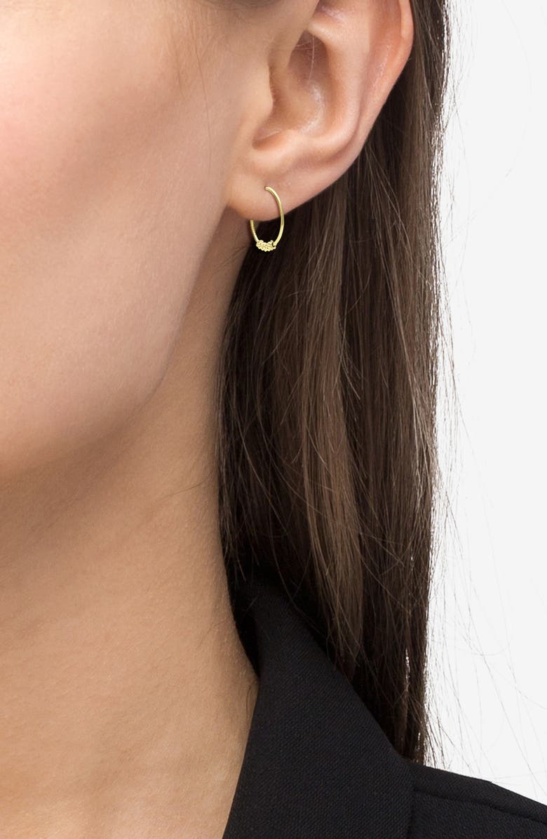 LAGOS Caviar Hoop Earrings, Alternate, color,