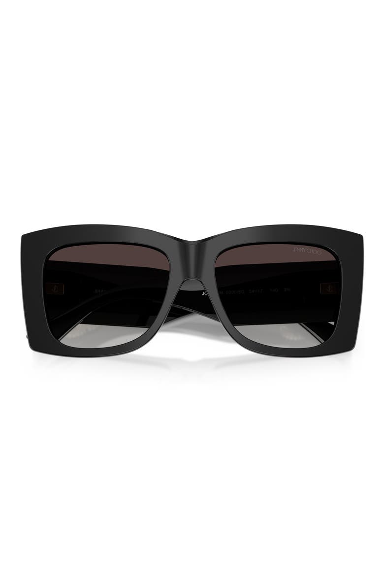 54mm Gradient Square Sunglasses, Alternate, color, BLACK / GREY GRADIENT