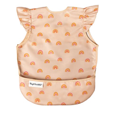 Mess-Proof and Waterproof Ruffled Shoulder Apron Bib