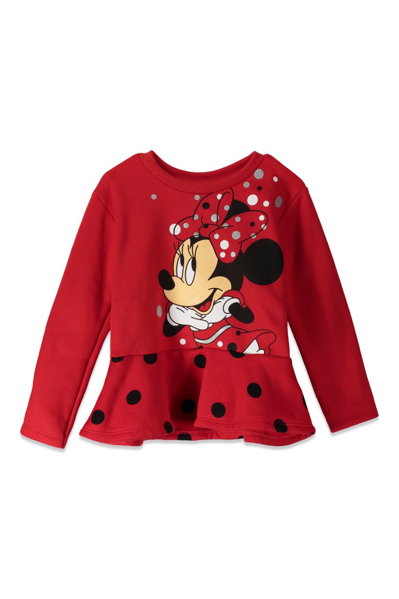 Minnie Mouse Sweatshirt & Leggings Set, Alternate, color, Red/Black