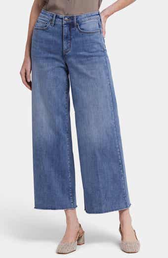 NYDJ Brodi Cool Embrace® Frayed High Waist Ankle Wide Leg Jeans