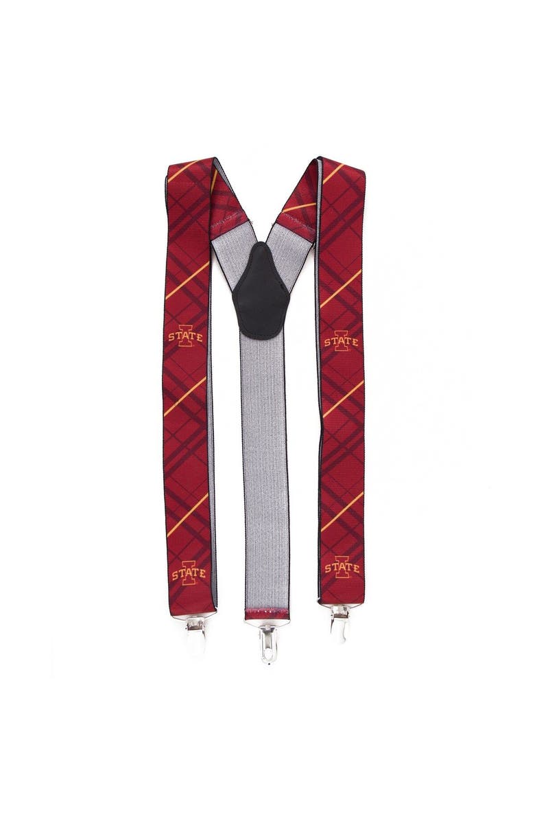 EAGLES WINGS Men's Red Iowa State Cyclones Suspenders, Main, color, Red