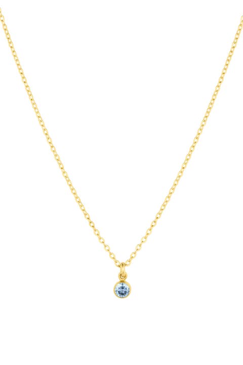Birthstone Charm Necklace