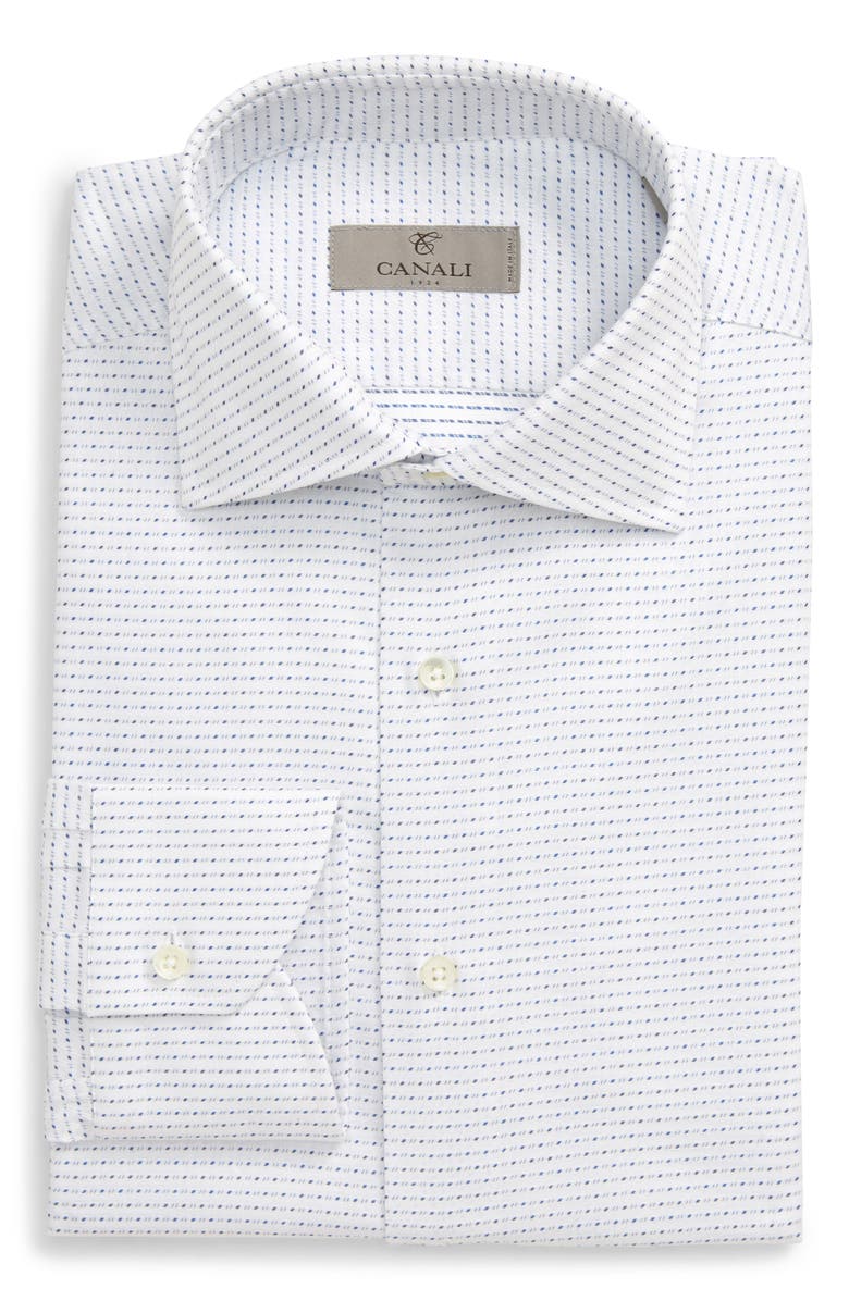 Canali Regular Fit Geometric Dress Shirt, Main, color, 