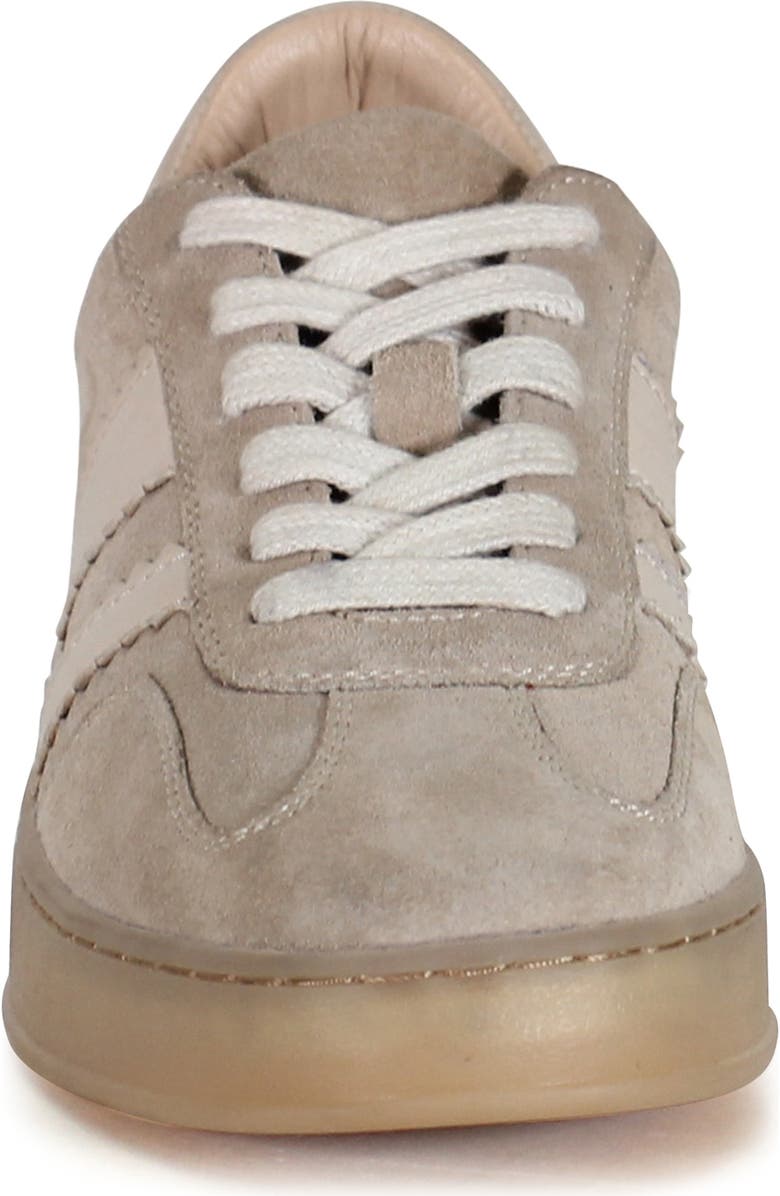 Diba True JON QWILL Lace Up Suede Sneaker, Alternate, color, Taupe/Bone