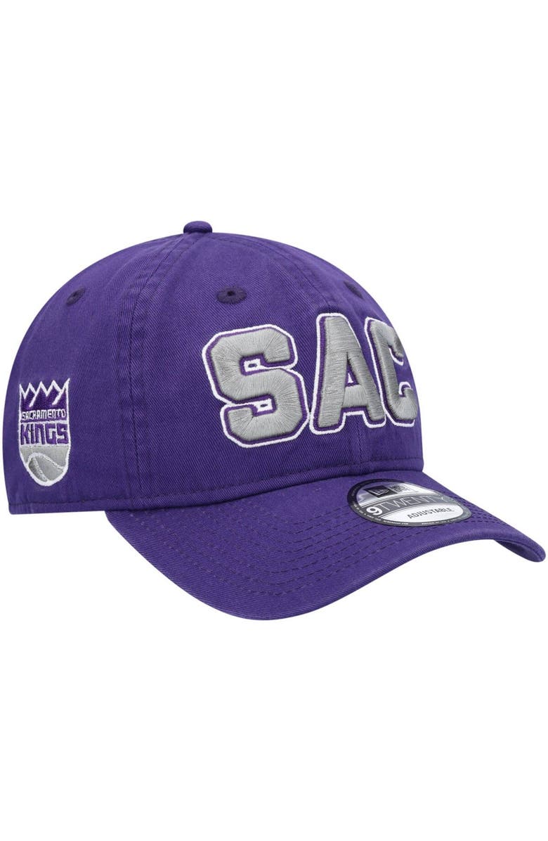 New Era Men's New Era Purple Sacramento Kings SAC 9TWENTY Adjustable Hat, Alternate, color, 