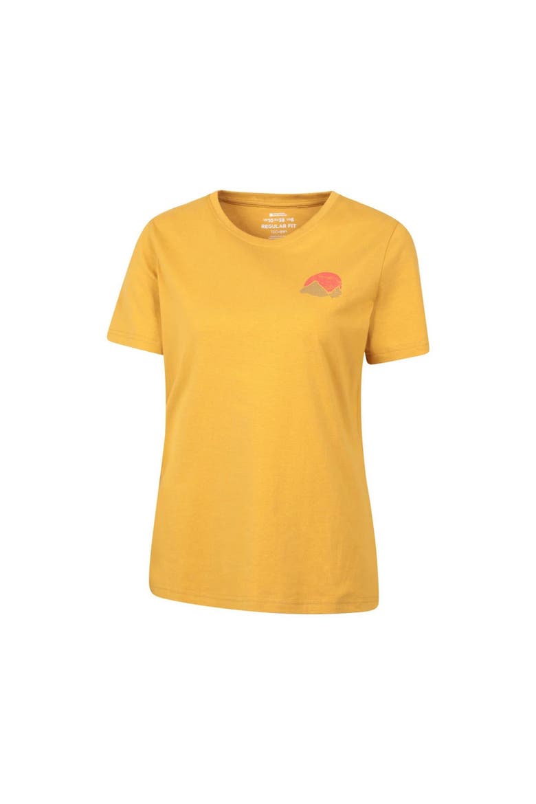 Sunset Back Print T-Shirt, Alternate, color, Mustard