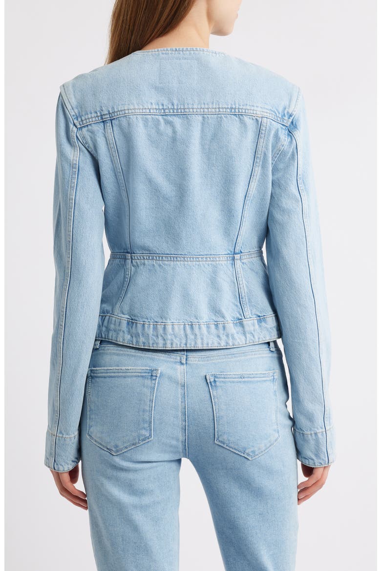 Isara Denim Jacket, Alternate, color, FLOWERS