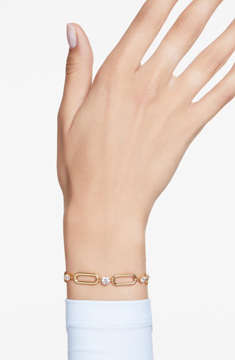 Swarovski Constella Bracelet, Alternate, color, Gold