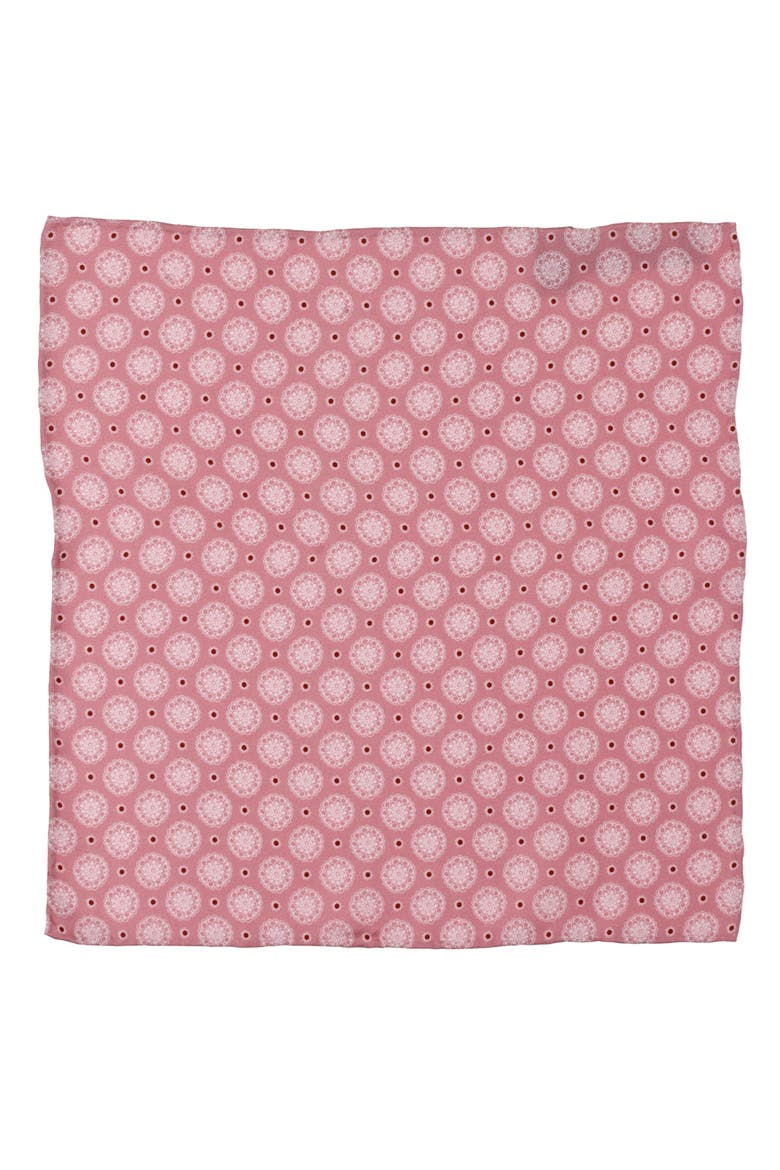 Floral Silk Pocket Square, Alternate, color, PINK