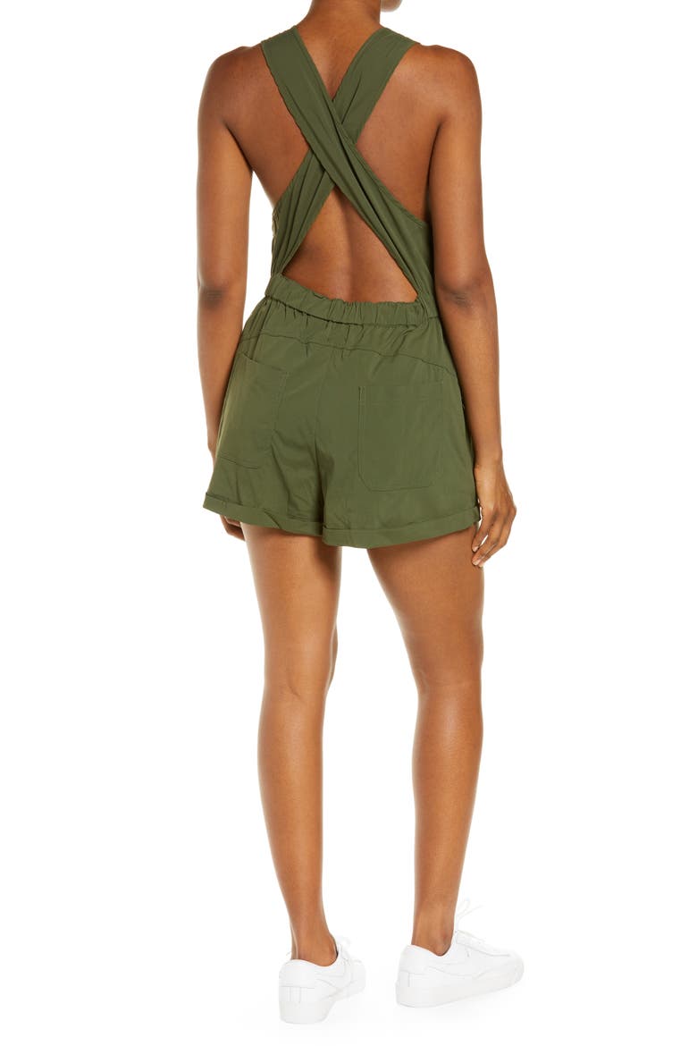 Free People FP Movement Back on Trek Romper, Alternate, color, MAYFLY