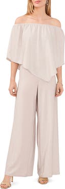 Chaus Glitter Off the Shoulder Jumpsuit