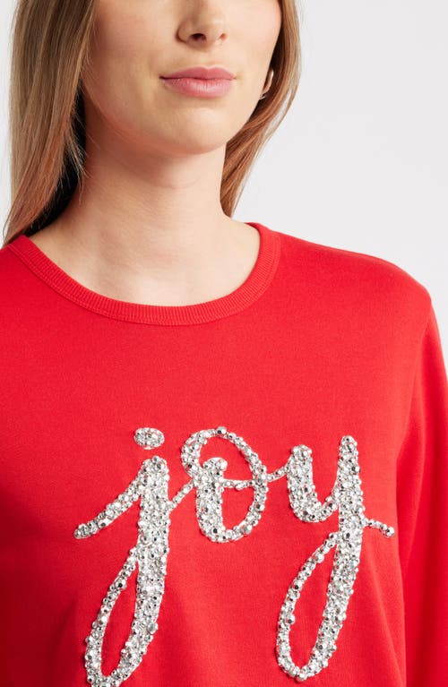 Caslonr Caslon(r) Joy Embellished Crewneck Sweatshirt