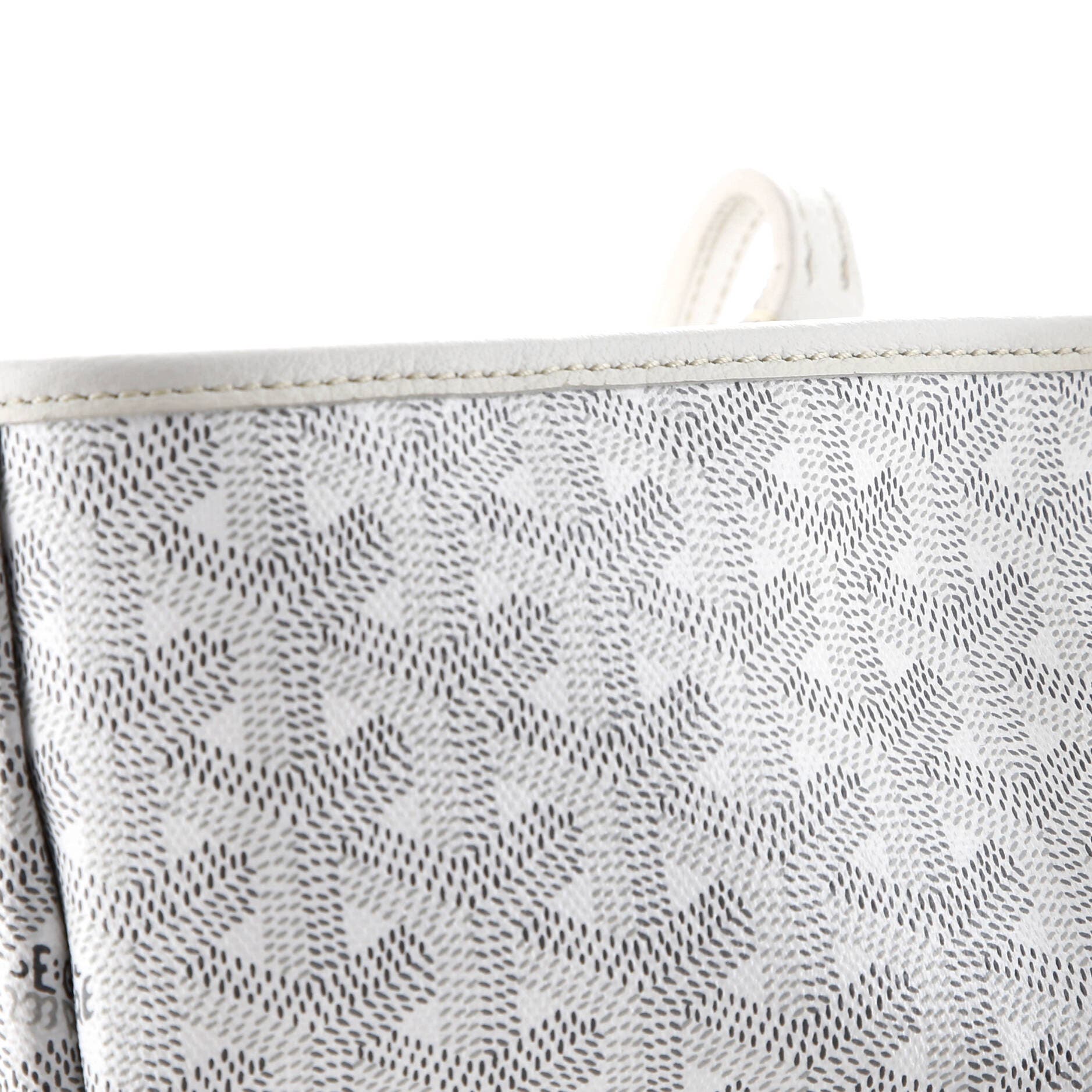 Pre-Owned Goyard Artois Tote Coated Canvas MM, Alternate, color, White