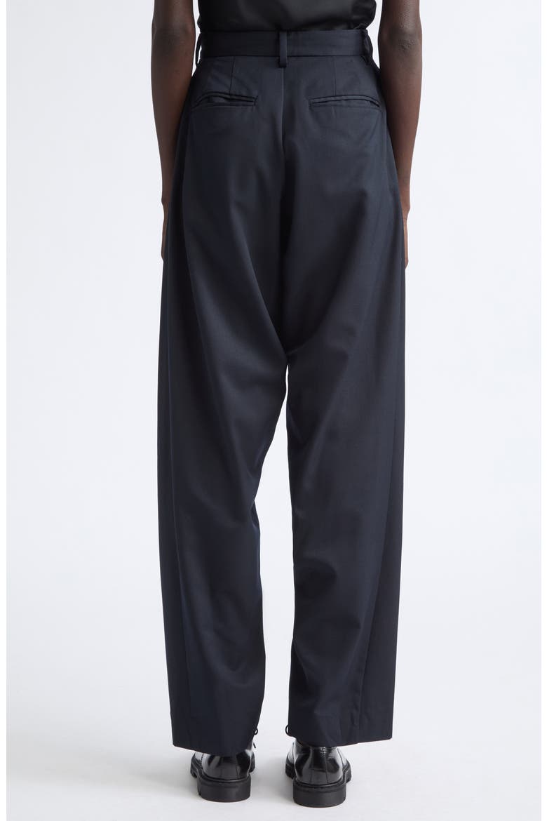 Baggy Fit Draped Pleated Pants, Alternate, color, NAVY