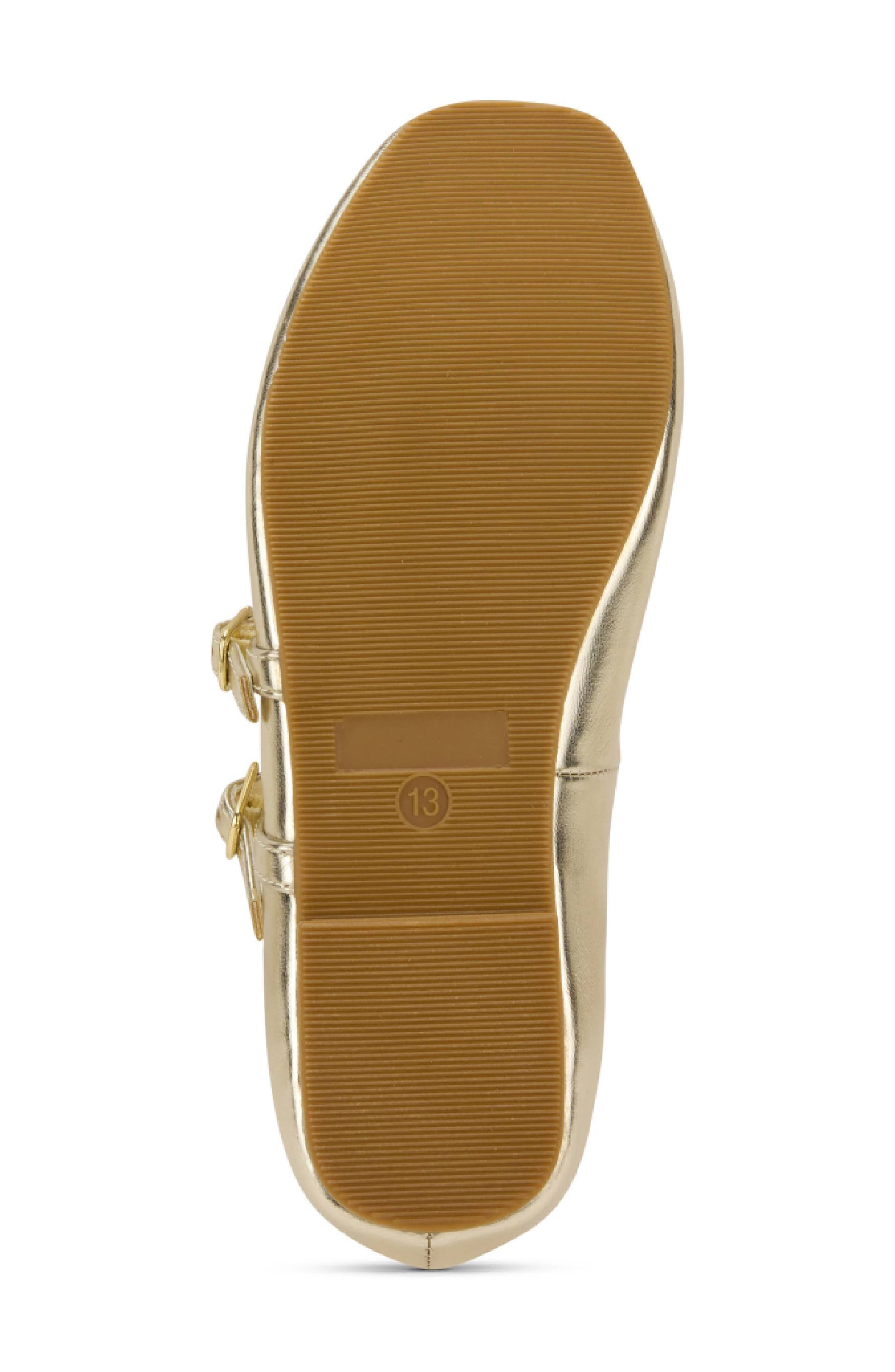 Yosi Samra Kids' Miss Mary Flat, Alternate, color, Gold