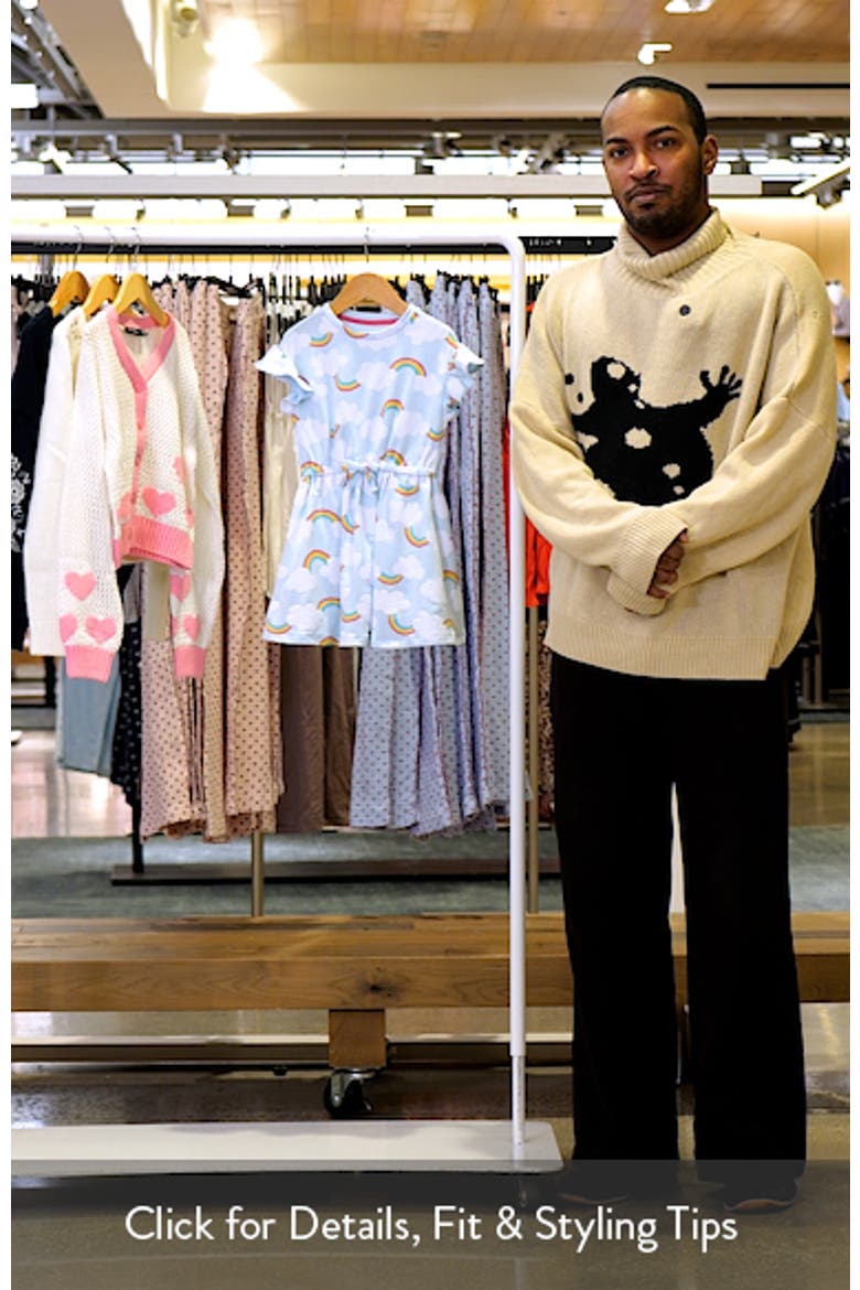 Kids' Print Flutter Sleeve Fleece Dress video