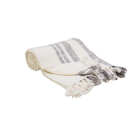 50" x 60" Morgan Tasseled Woven Throw