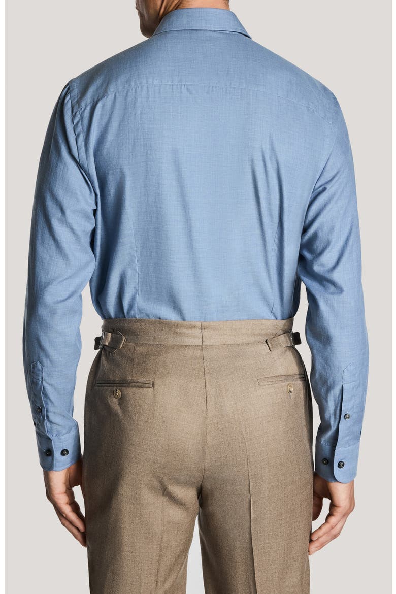 Flannelite Cotton Long Sleeve Sport Shirt, Alternate, color, BLUE