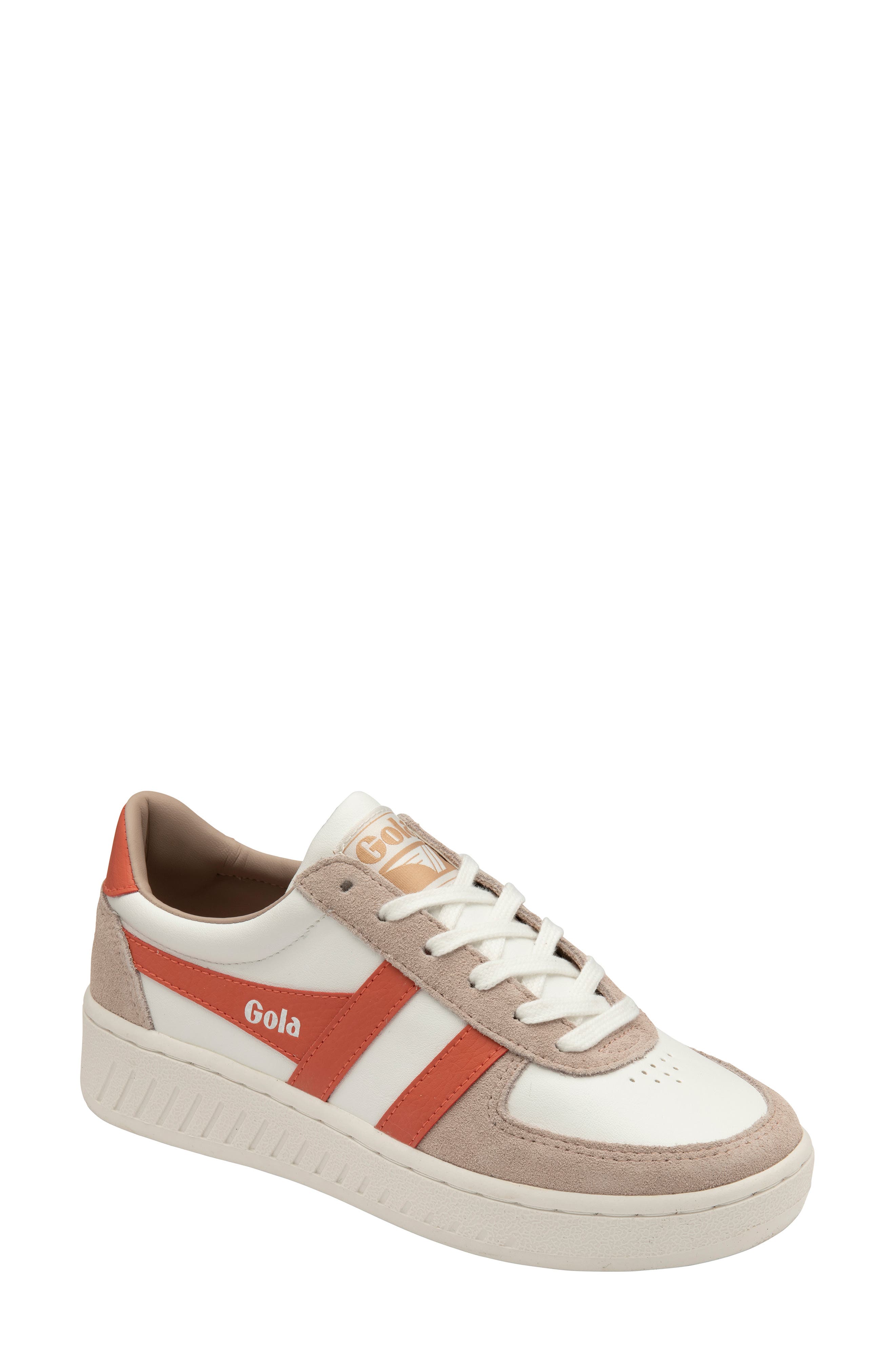 Gola Grand Slam Pure Platform Sneaker, Main, color, White/ Blossom/ Hotcoral