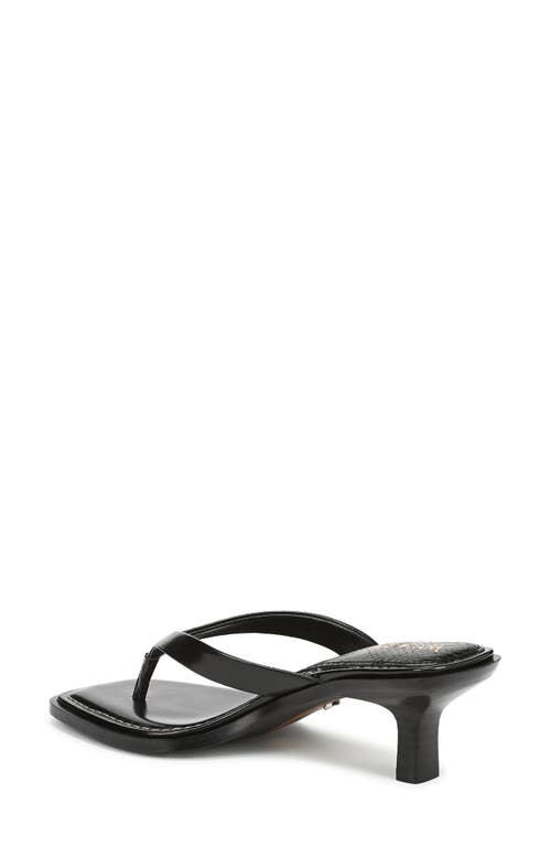 Sam Edelman Dollie Thong Sandal Black Leather In Black