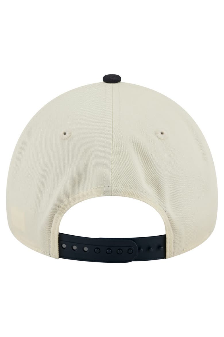 Men's New Era  Cream Baltimore Orioles Speckle A-Frame 9FORTY Adjustable Hat, Alternate, color, Cream