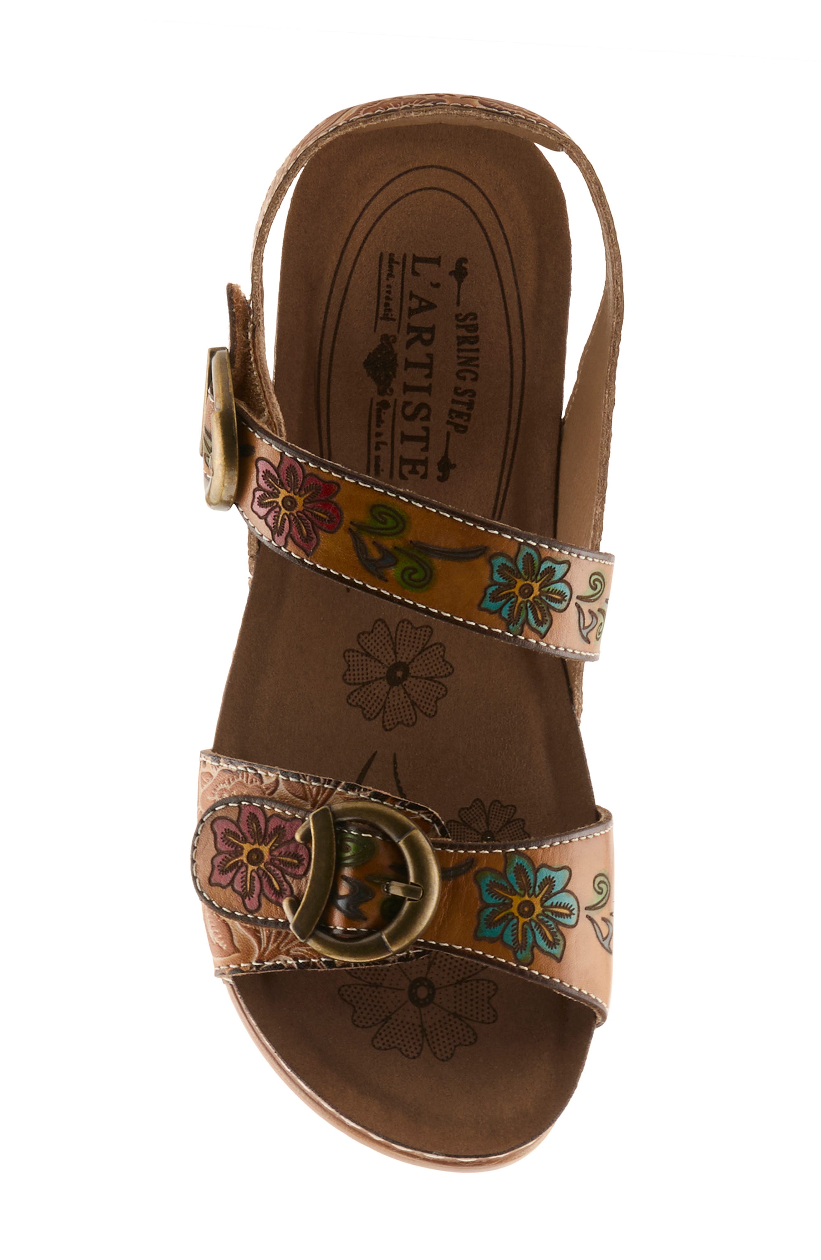 Gottaget Wedge Sandal, Alternate, color, TAN MULTI