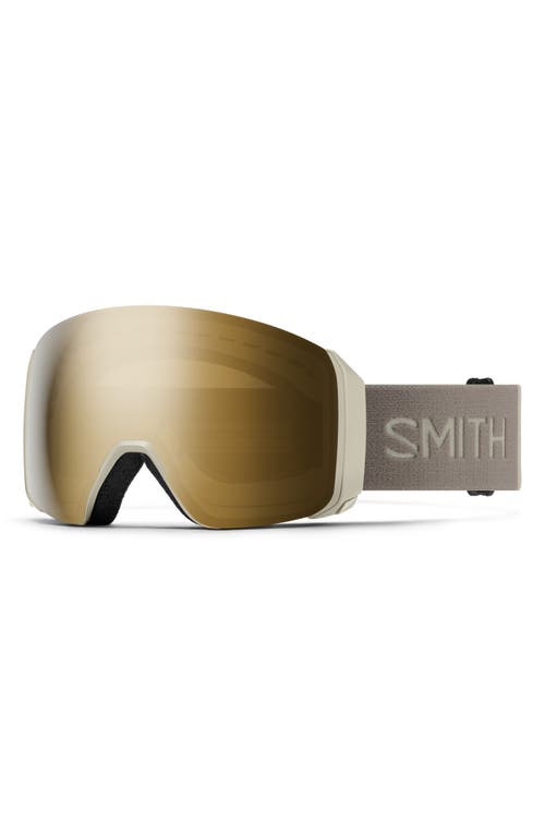 Shop Smith 4d Mag™ Xl Low Bridge Fit Chromapop™ Snow Goggles In Chalk/sun Black Gold