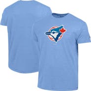 Champion Men's Champion Powder Blue Toronto Blue Jays Cooperstown Logo Tri-Blend T-Shirt