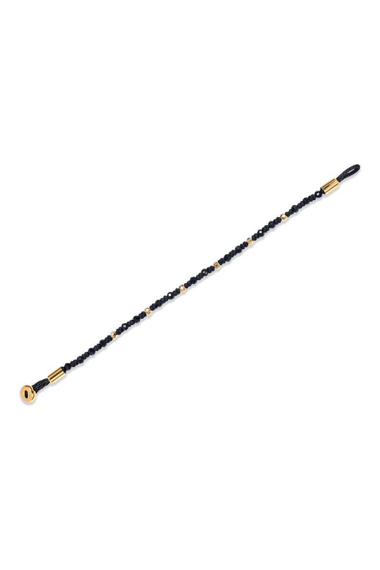 Men's Miles Agate Beaded Bracelet, Alternate, color, GOLD