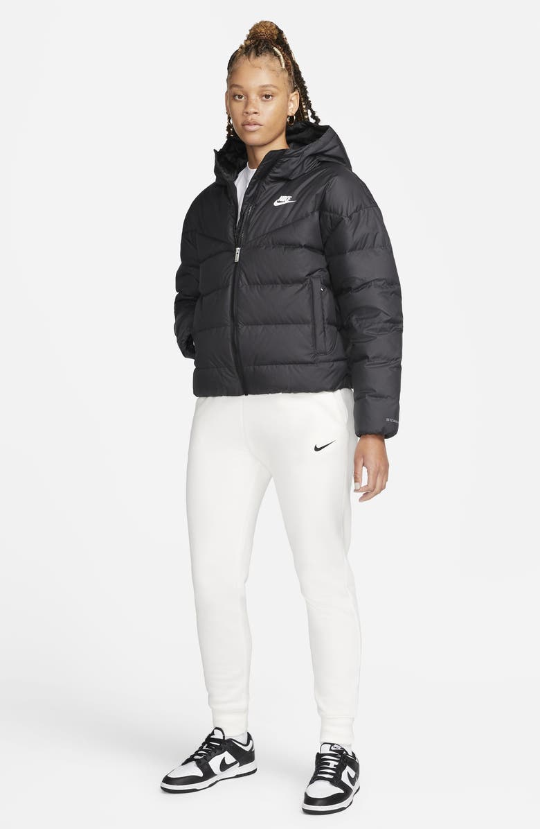 Nike Storm-FIT Windrunner Water Resistant Hooded Down Jacket, Alternate, color, 