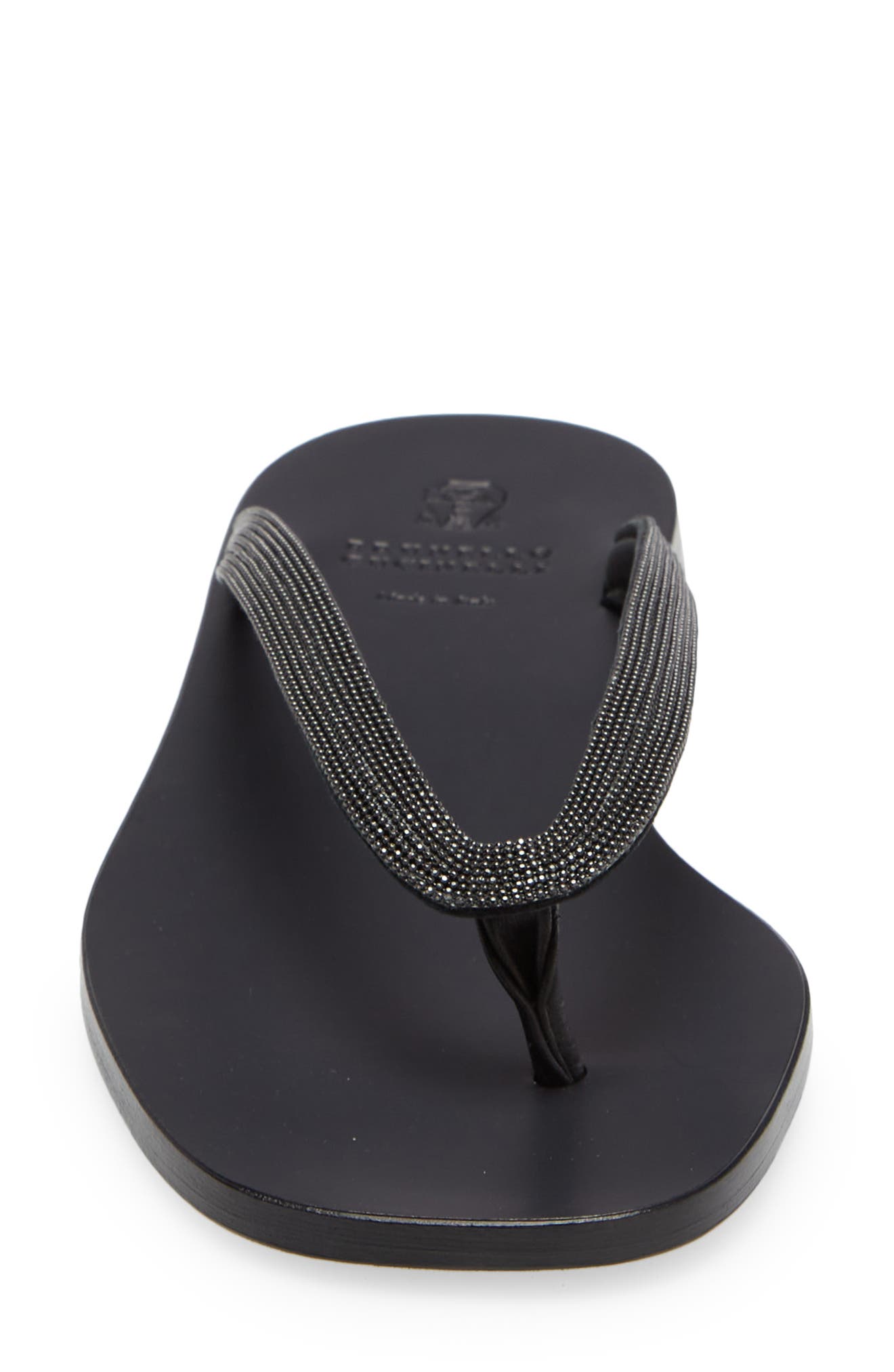 Brunello Cucinelli Monili Flip Flop, Alternate, color, 