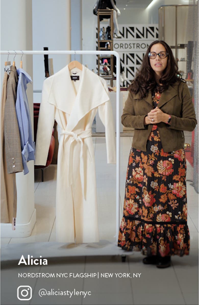 Mai Wool Long Wrap Coat, sales video thumbnail