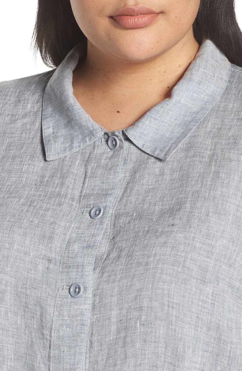 Eileen Fisher Crop Organic Linen Jacket, Alternate, color, 