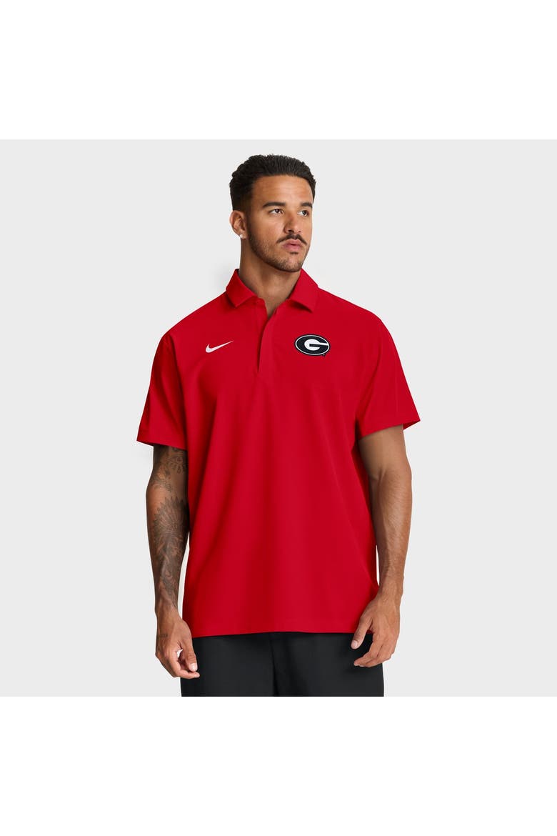 Men's Nike Red Georgia Bulldogs Coaches Sideline Dri-FIT Polo, Main, color, Red