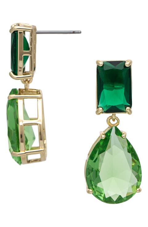 Cubic Zirconia Drop Earrings