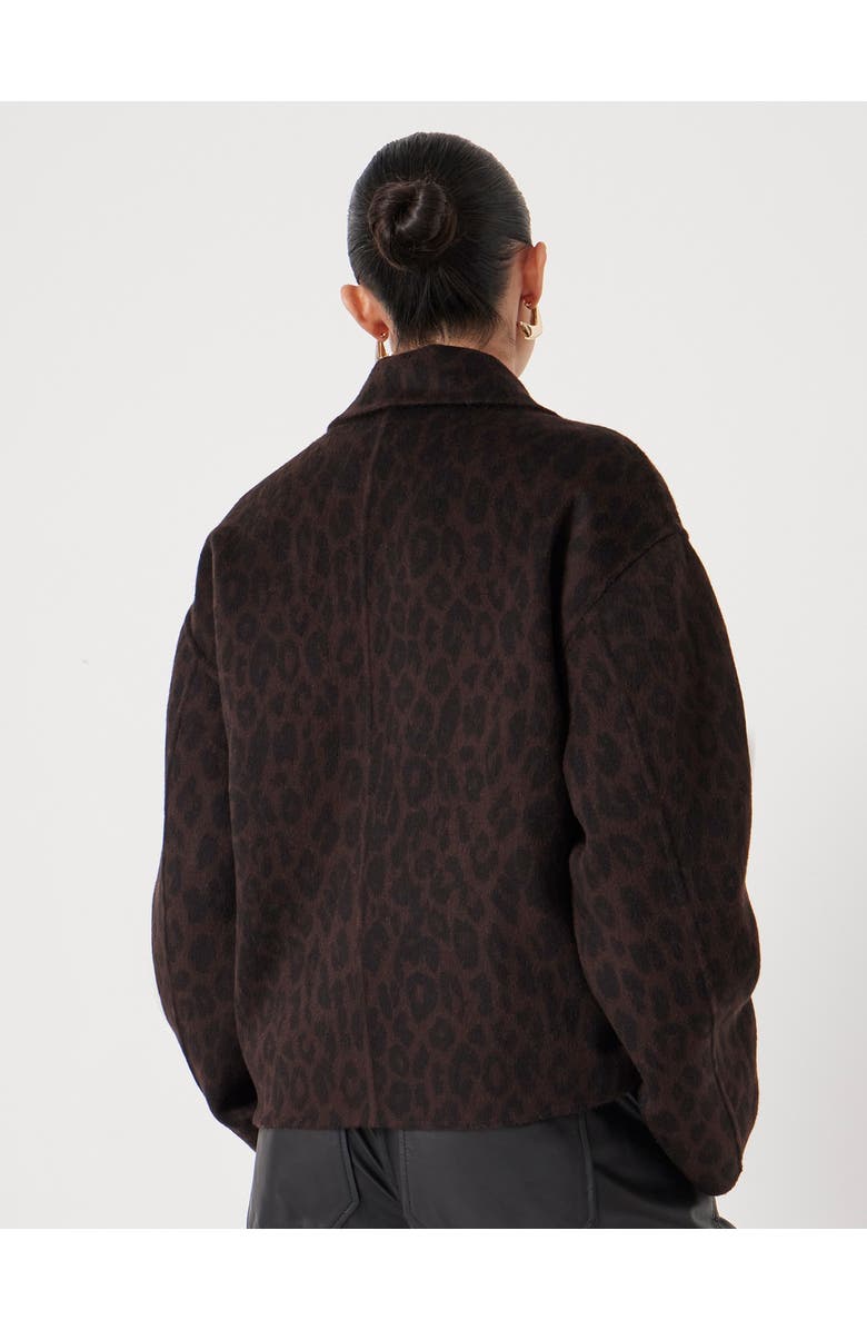 Hush Pure Wool Double Faced Jacket, Alternate, color, Brown Leopard