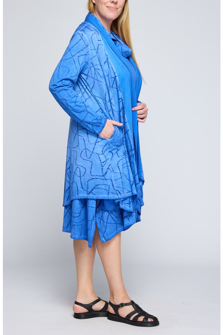 Axel Devore Cotton Jersey Duster, Alternate, color, Blue