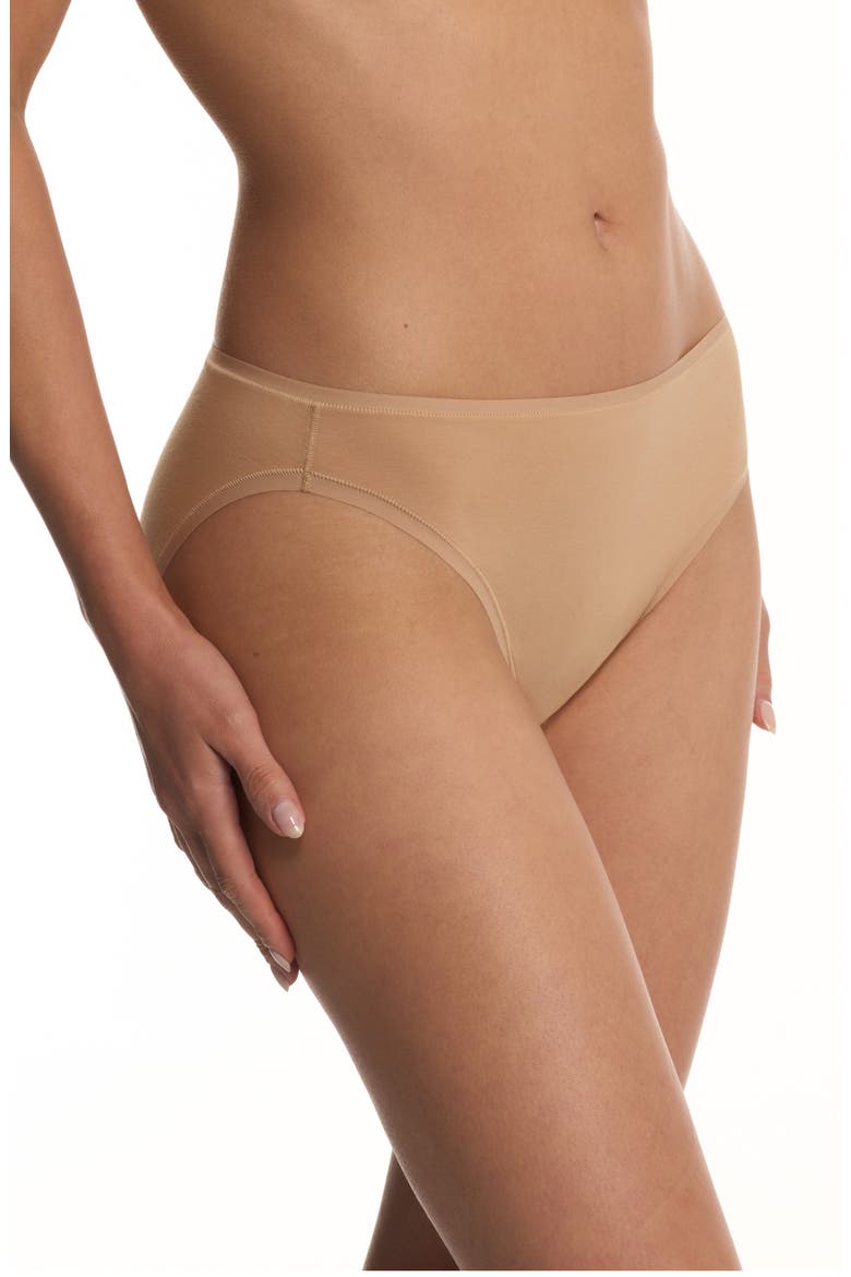 Bliss Bare Cotton Bikini, Alternate, color, CAFE