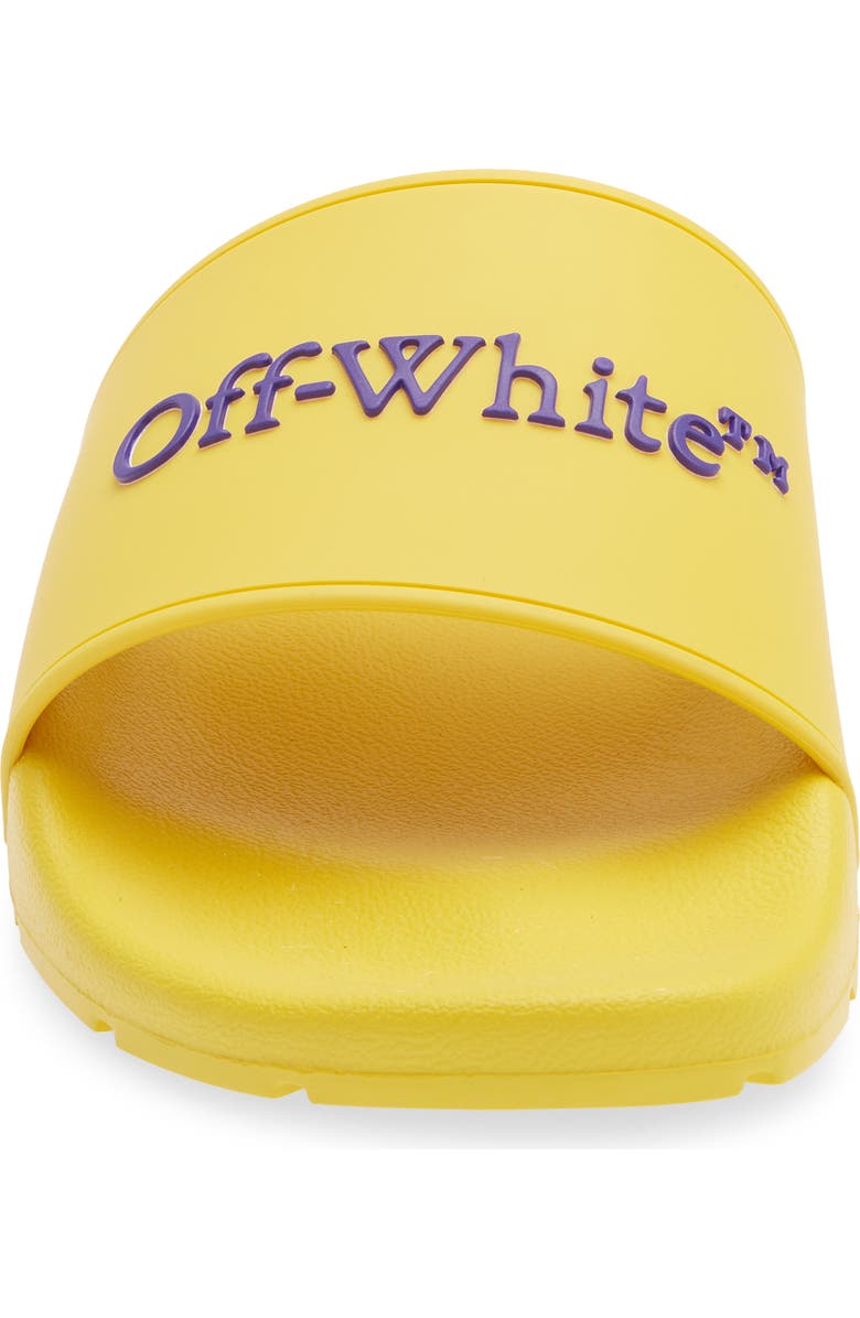 Off-White Bookish Slide Sandal, Alternate, color, Light Orange - Dark Blue