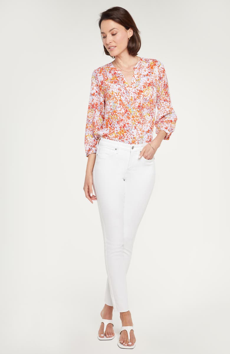 NYDJ Alina High Waist Raw Hem Skinny Jeans, Alternate, color, 