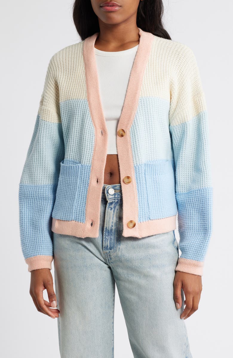 Rip Curl Desert Dreams Cardigan, Main, color, Mid Blue