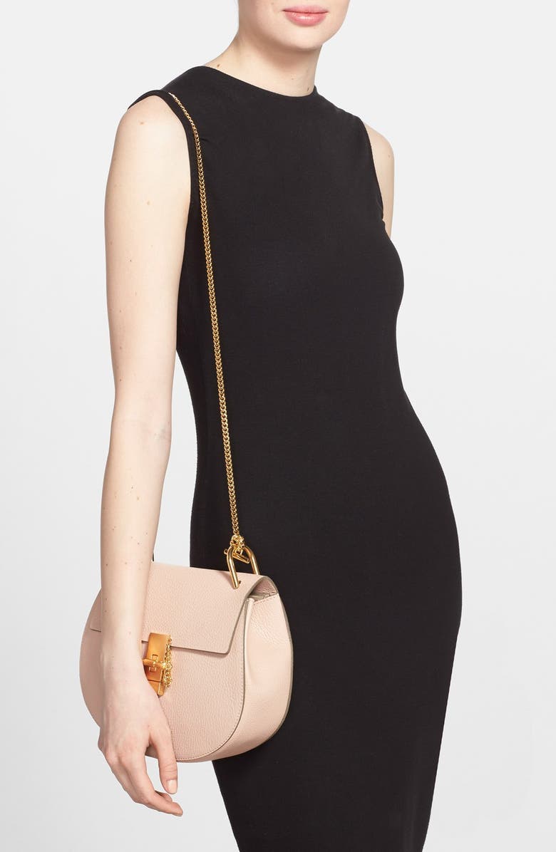 Chloé Drew Leather Shoulder Bag, Alternate, color,