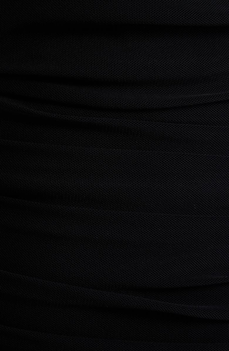 Jump Apparel Ruched Drape One-Shoulder Minidress, Alternate, color, Black