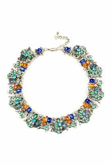 EYE CANDY LOS ANGELES Ivy Crystal Cluster Collar Necklace