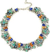 EYE CANDY LOS ANGELES Ivy Crystal Cluster Collar Necklace